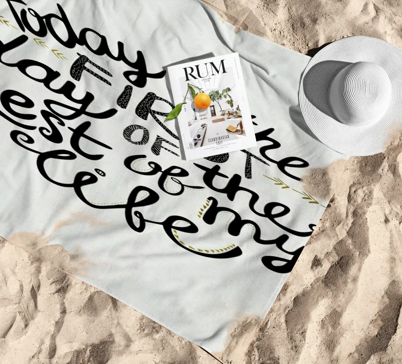 Today Is The First Day telo mare da Pom Graphic Design