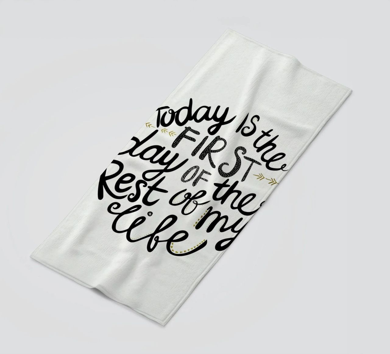 Today Is The First Day telo mare da Pom Graphic Design