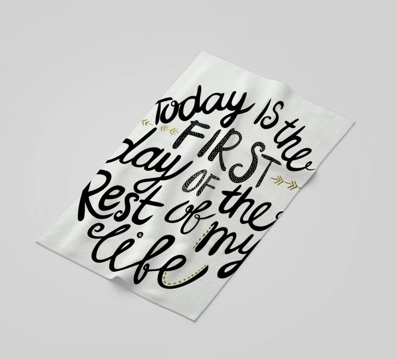 Today Is The First Day telo mare da Pom Graphic Design