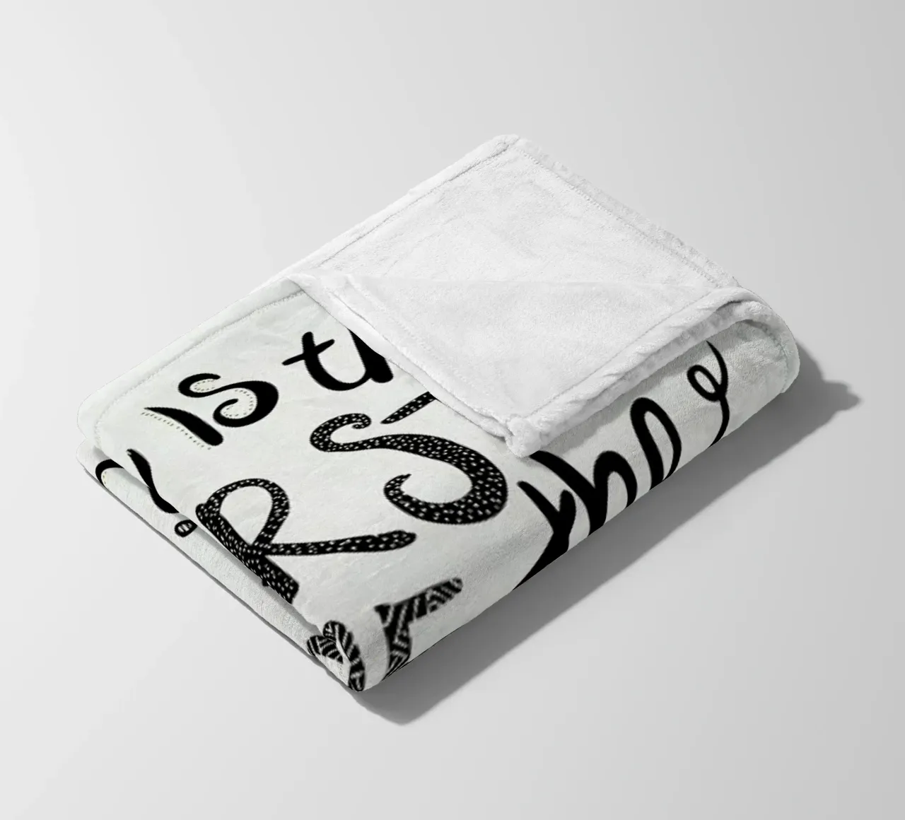 Today Is The First Day coperta in pile da Pom Graphic Design