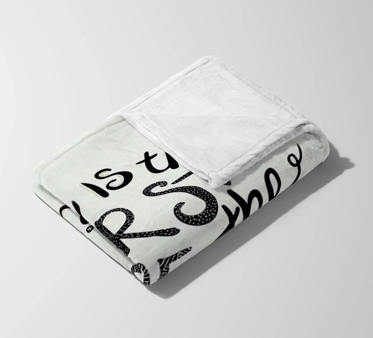 Today Is The First Day coperta in pile da Pom Graphic Design