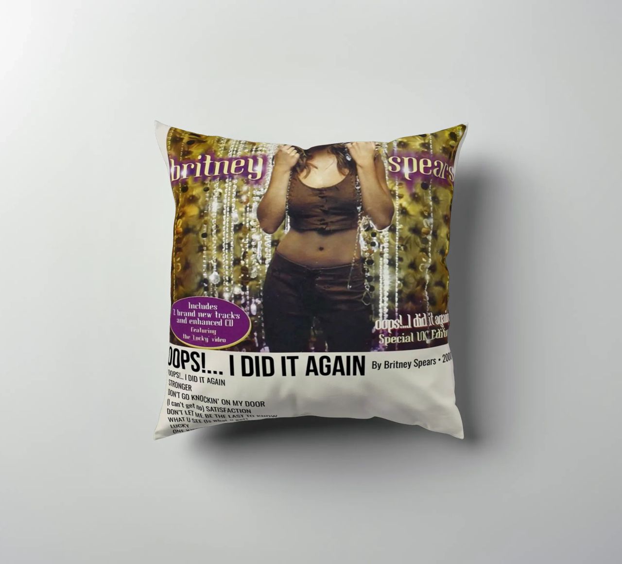 OOPS!... I DID IT AGAIN By Britney Spears - 2000 cuscino da SoundStudio