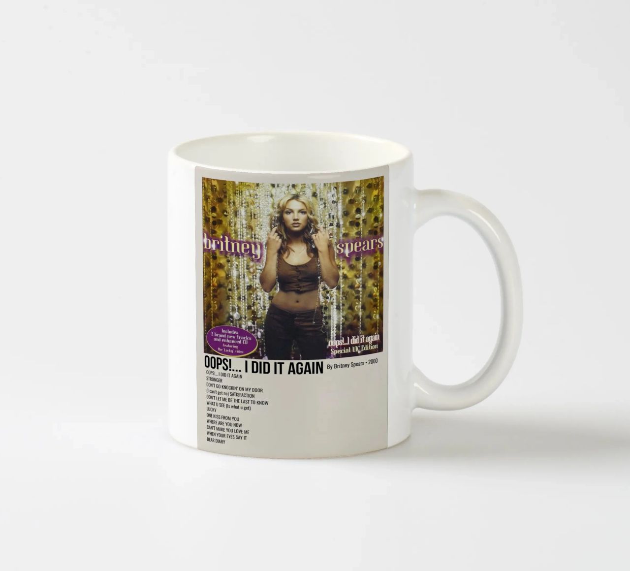 OOPS!... I DID IT AGAIN By Britney Spears - 2000 tazza in ceramica da SoundStudio