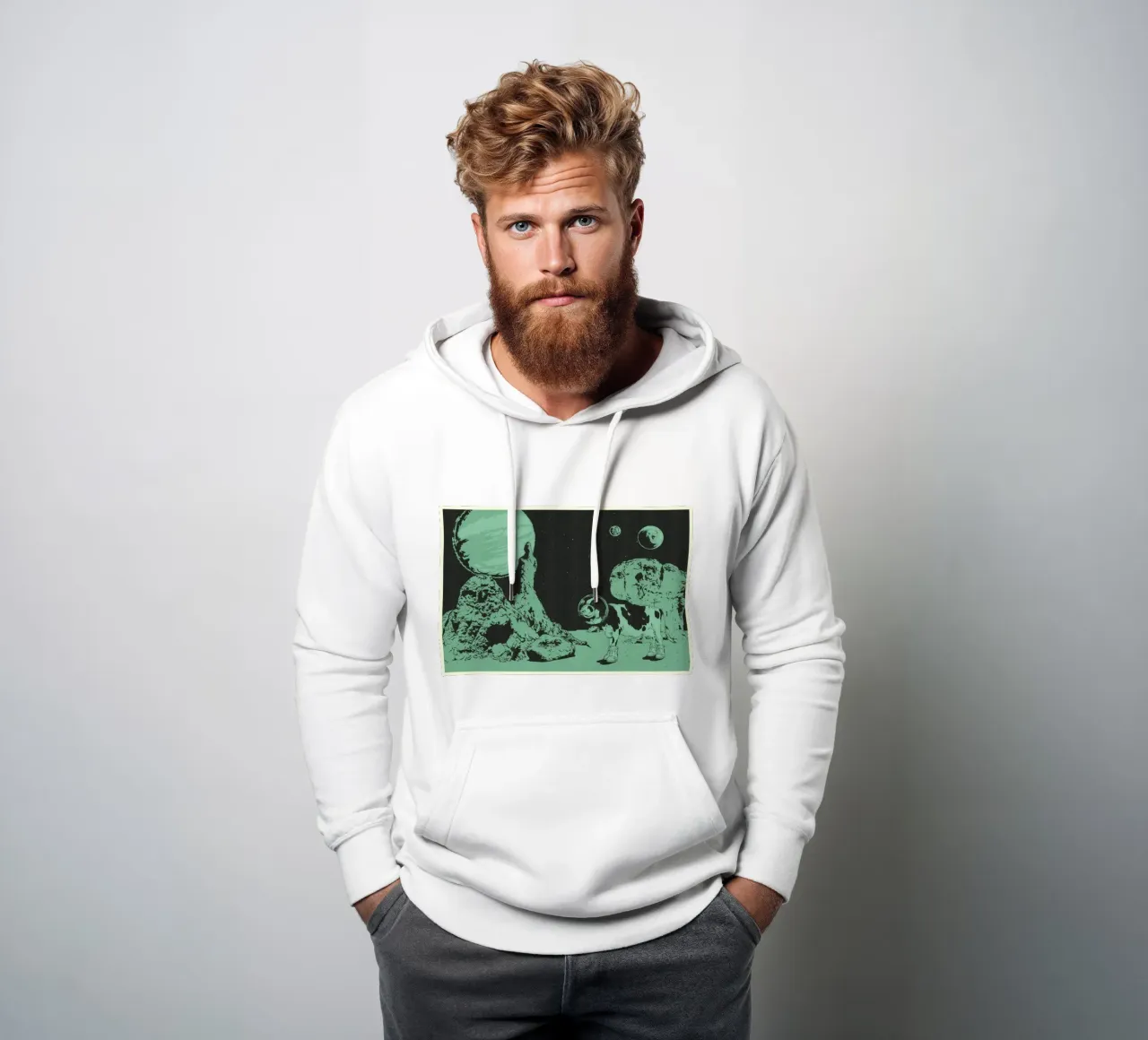 MUCCA SPAZIALE felpa con cappuccio da Cranio Dsgn