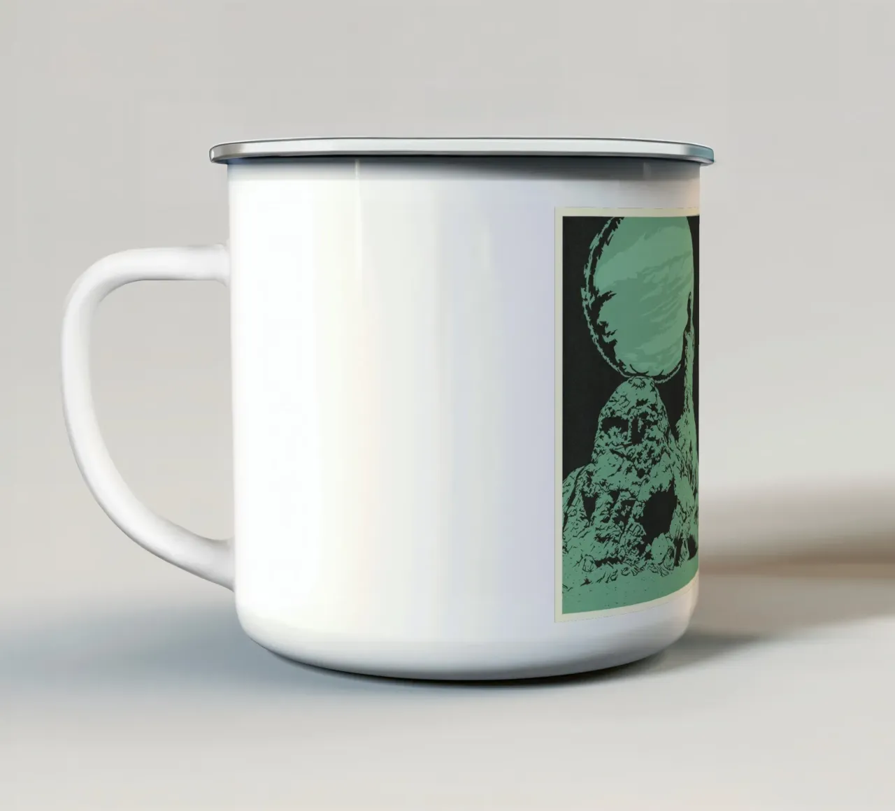 MUCCA SPAZIALE tazza in smalto da Cranio Dsgn