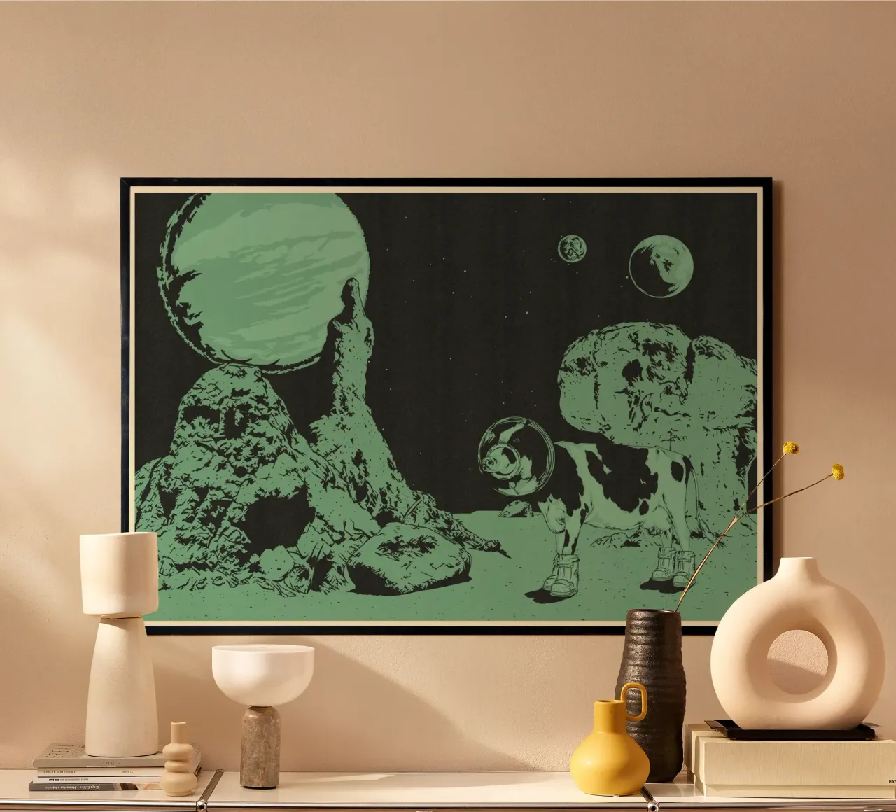 MUCCA SPAZIALE poster da Cranio Dsgn