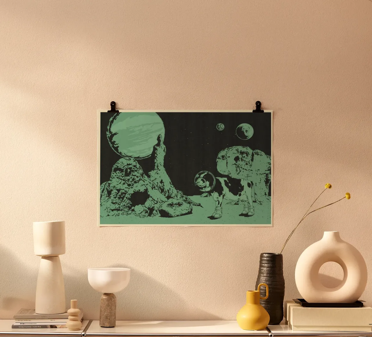 MUCCA SPAZIALE poster da Cranio Dsgn
