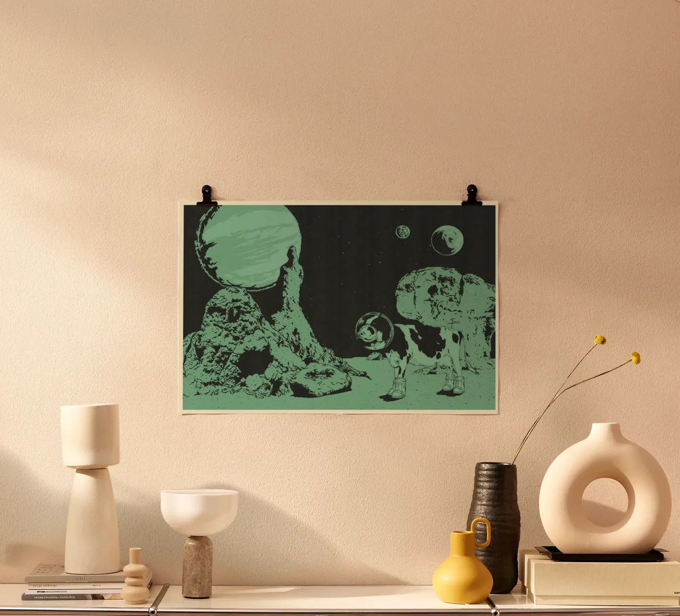RUIMTEKOE poster van Cranio Dsgn