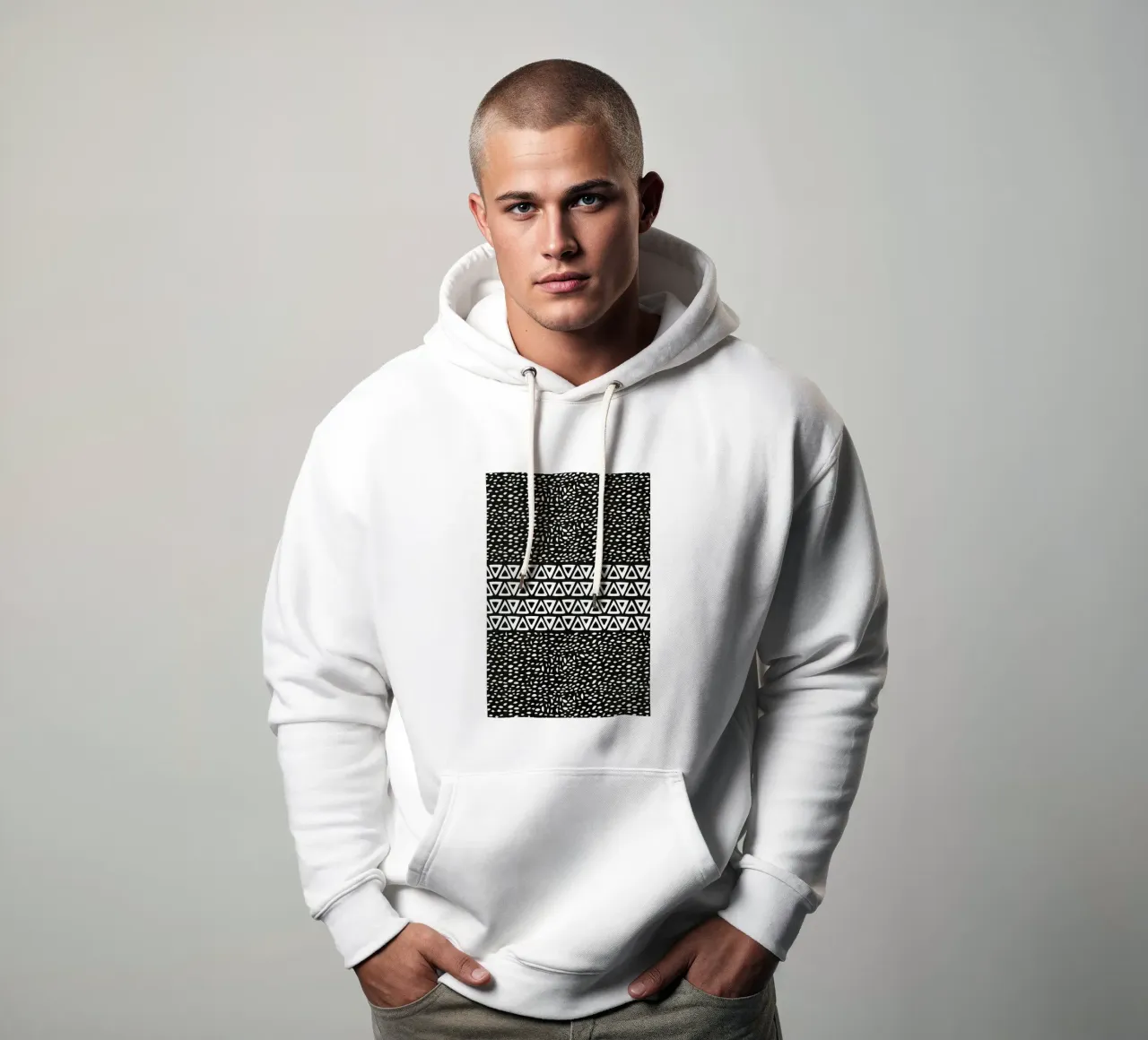 Wind Night Path felpa con cappuccio da Pom Graphic Design