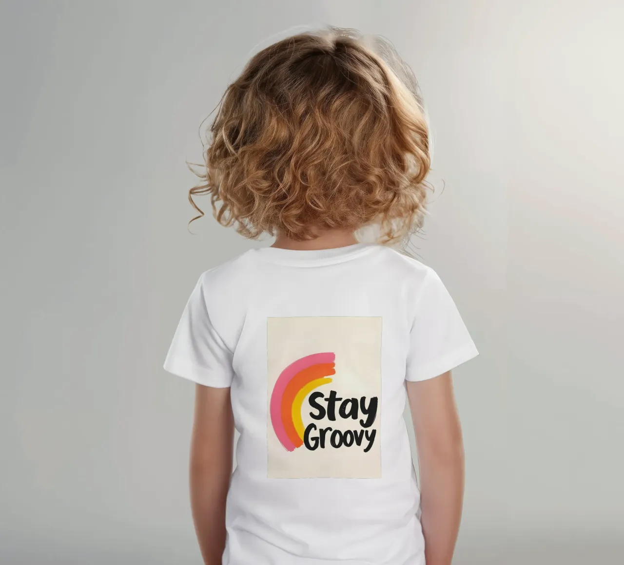 Stay Groovy - Design arc-en-ciel d'inspiration rétro t-shirt enfant de QuooodZ by MooodzArt