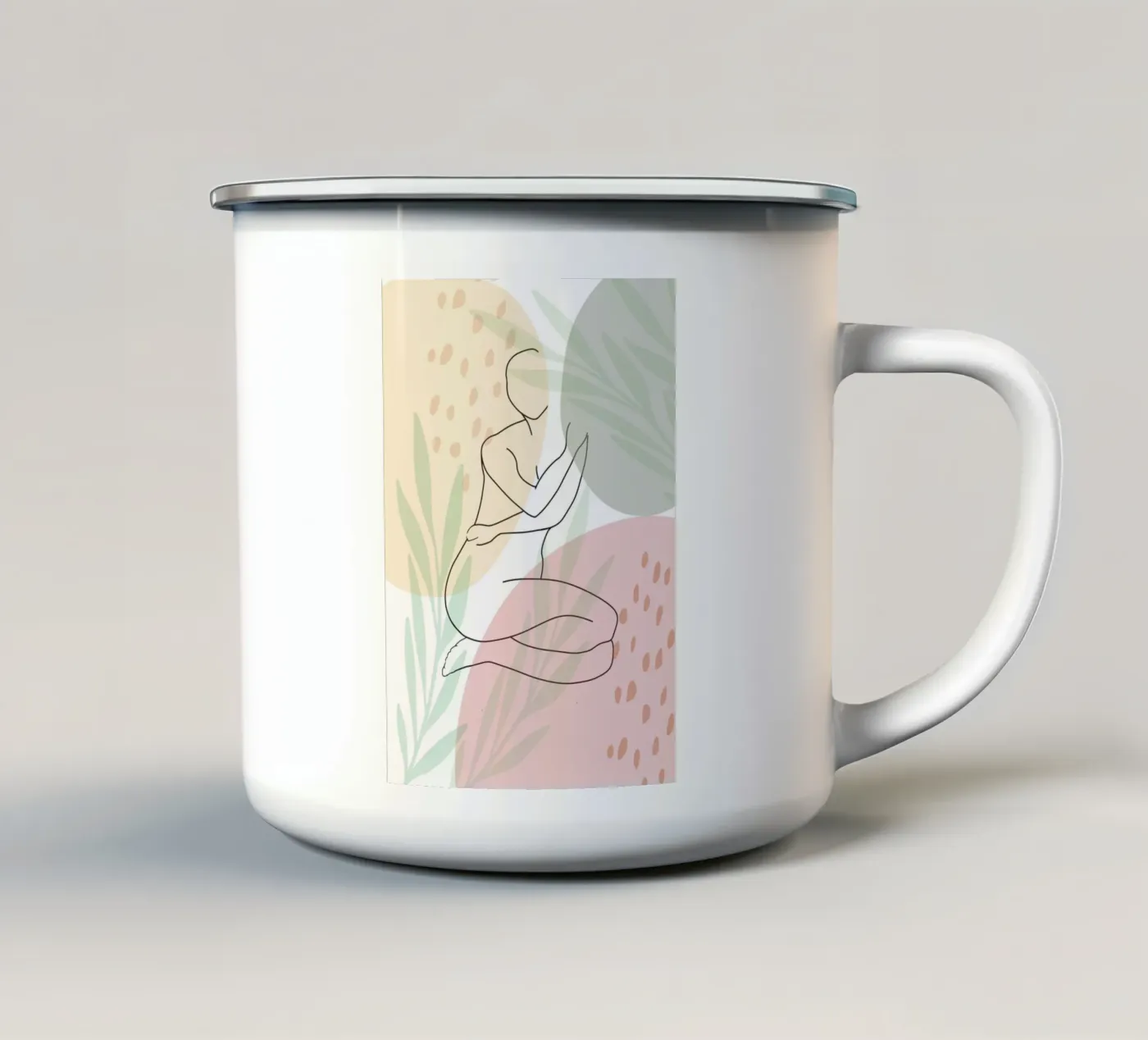 Stardust Frames enamel mug by Mathudace Créas