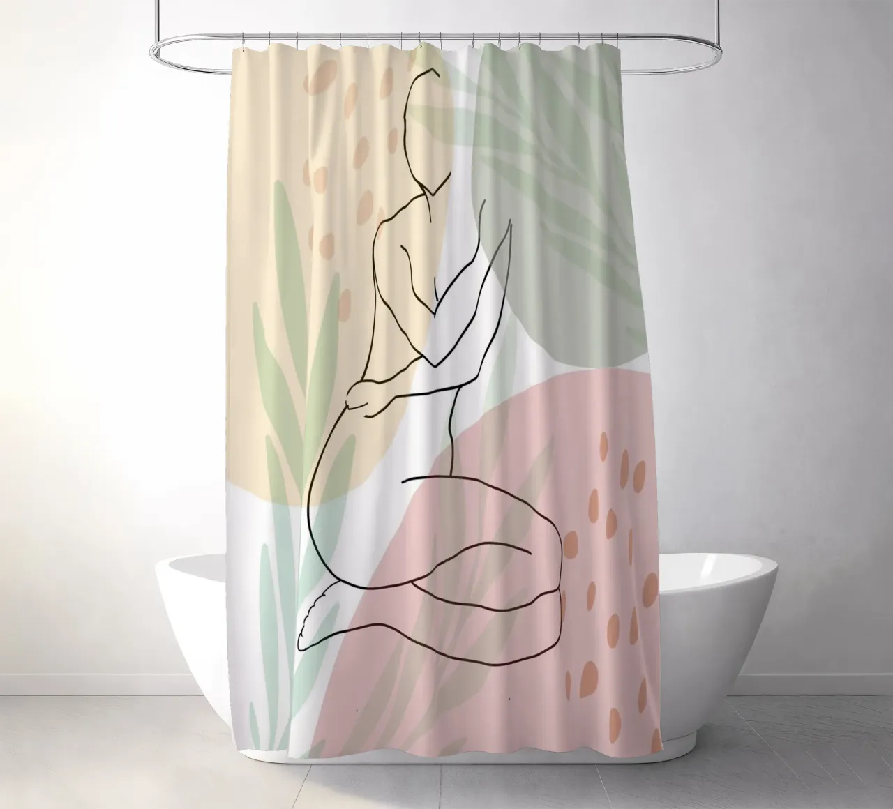 Stardust Frames Duschvorhang von Mathudace Créas