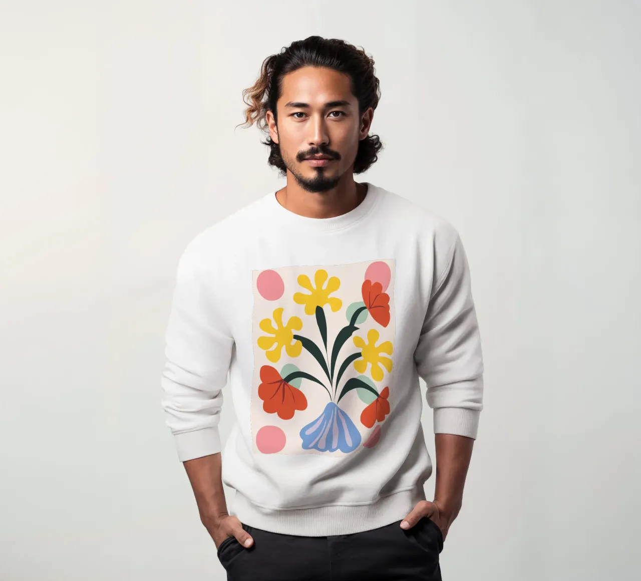 Miscela di fiori retrò felpa da Whole©