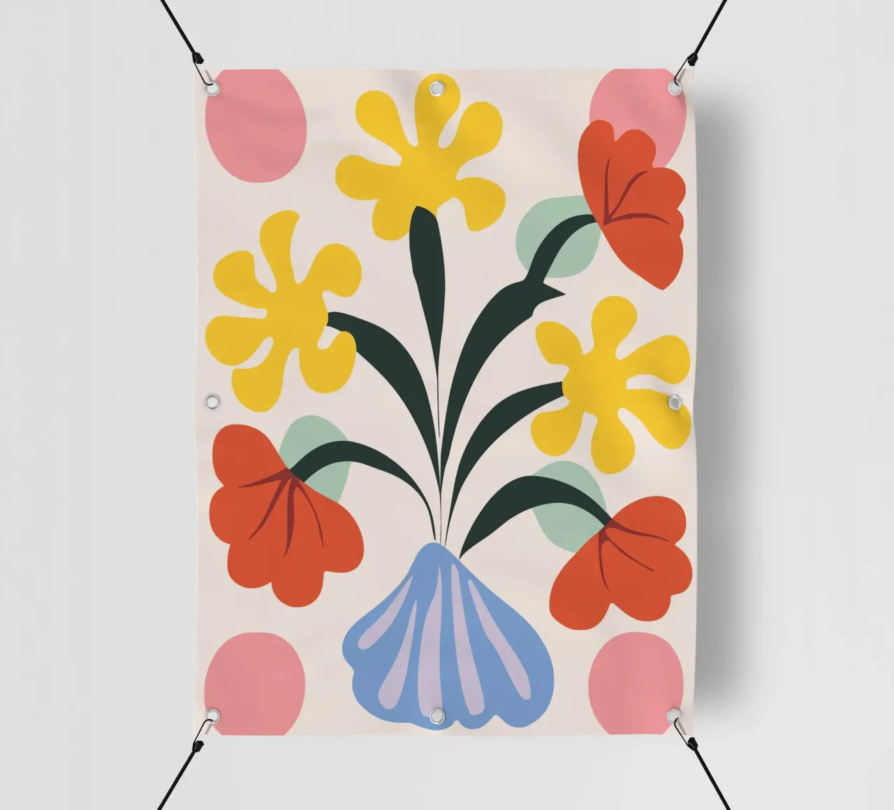 Miscela di fiori retrò telo in pvc da Whole©