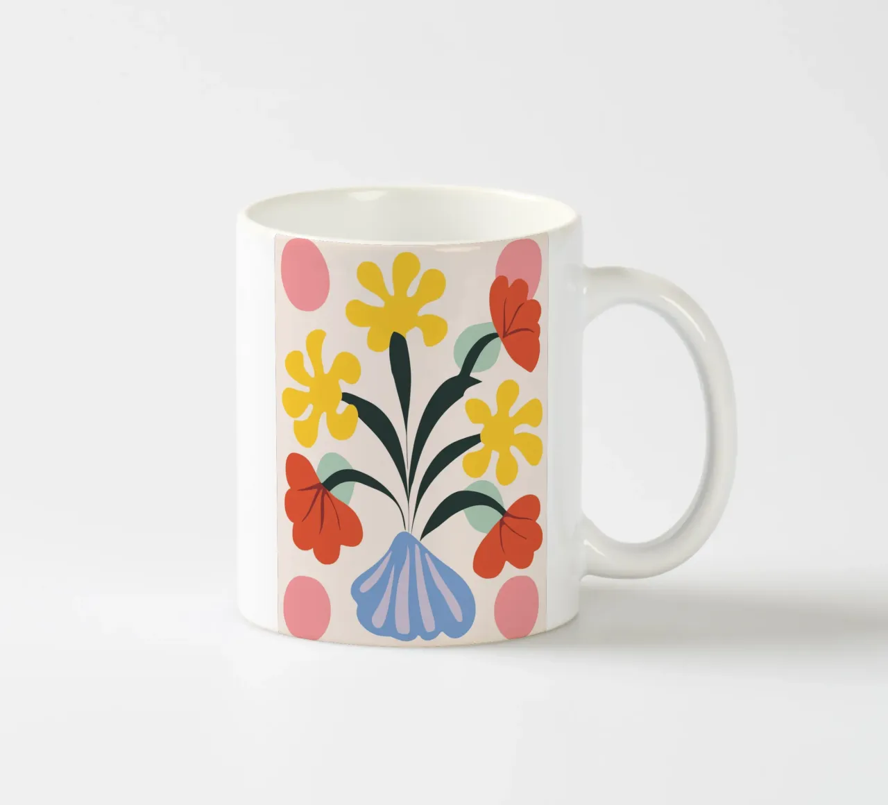 Miscela di fiori retrò tazza in ceramica da Whole©