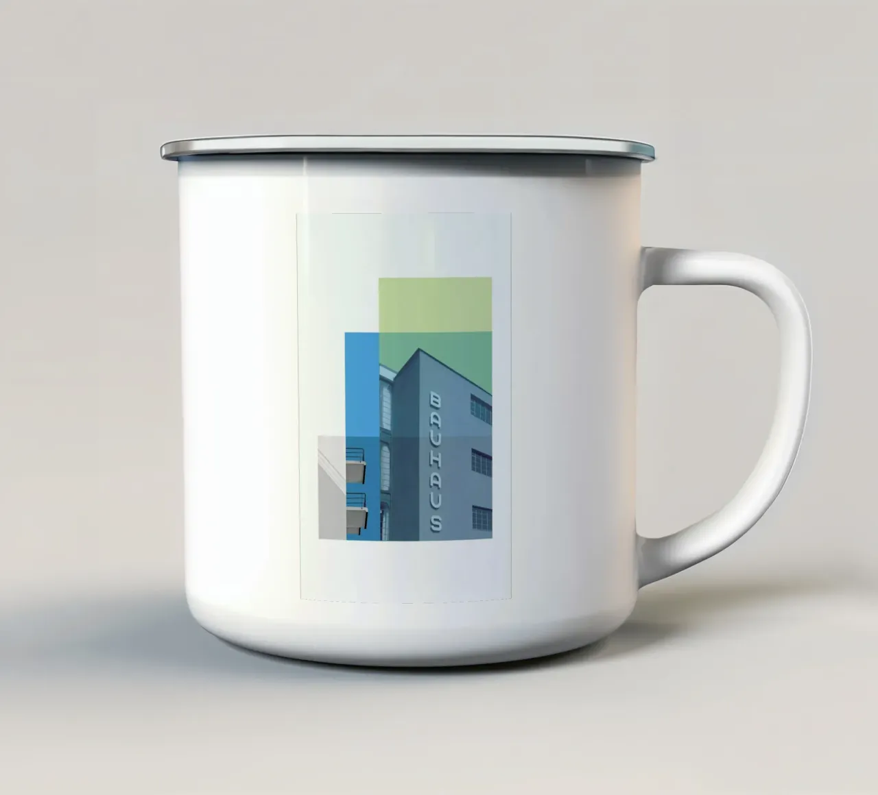 Bauhaus tazza in smalto da Visual Philosophy