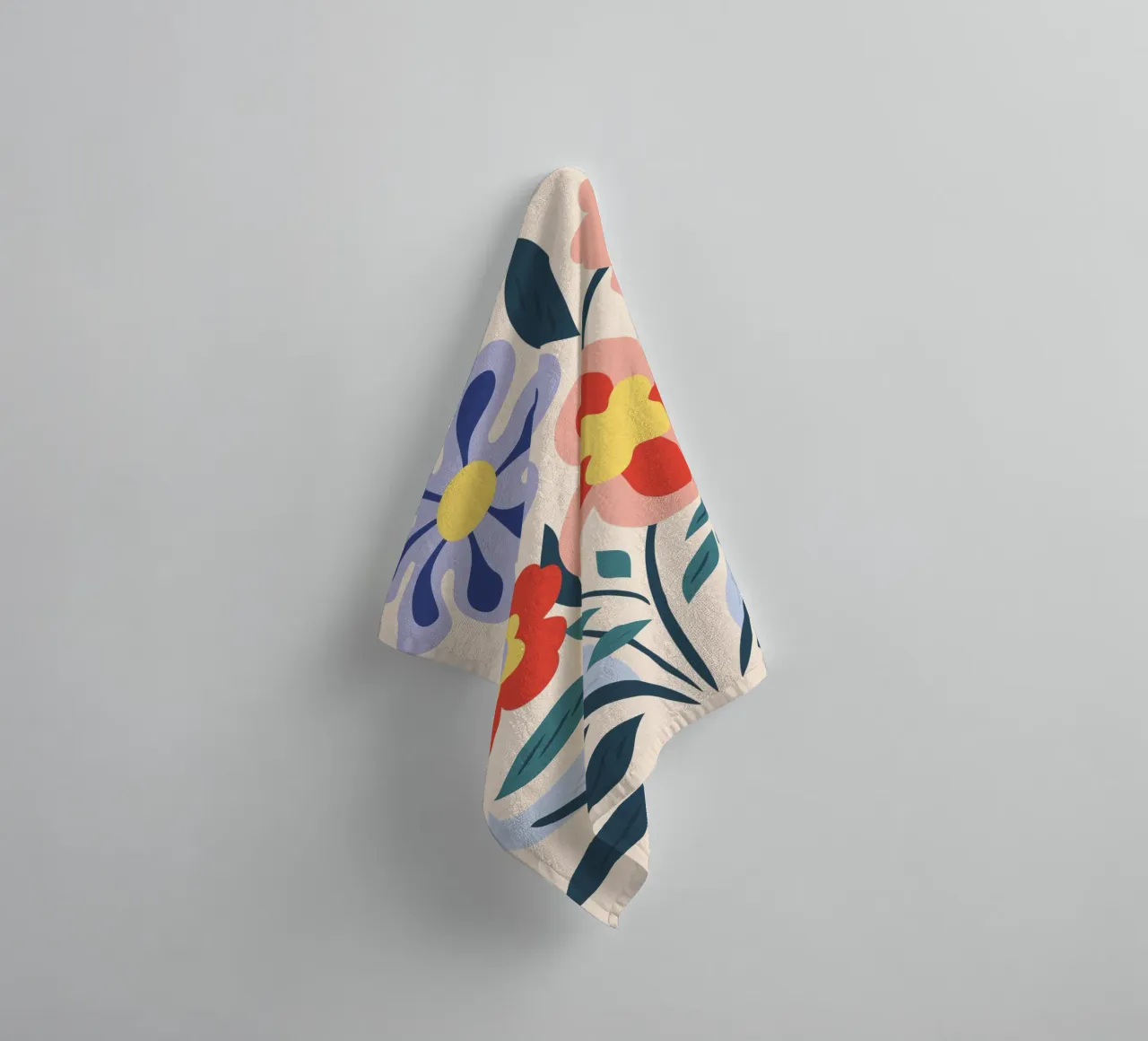 Bloemrijke harmonie badhanddoek van Whole©