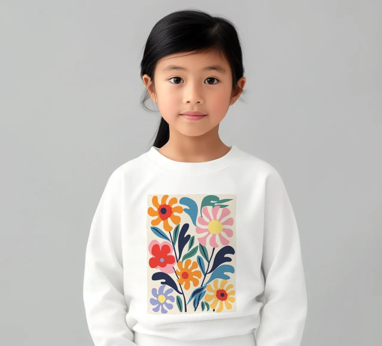 Flowery harmony kids sweatshirt by Whole©