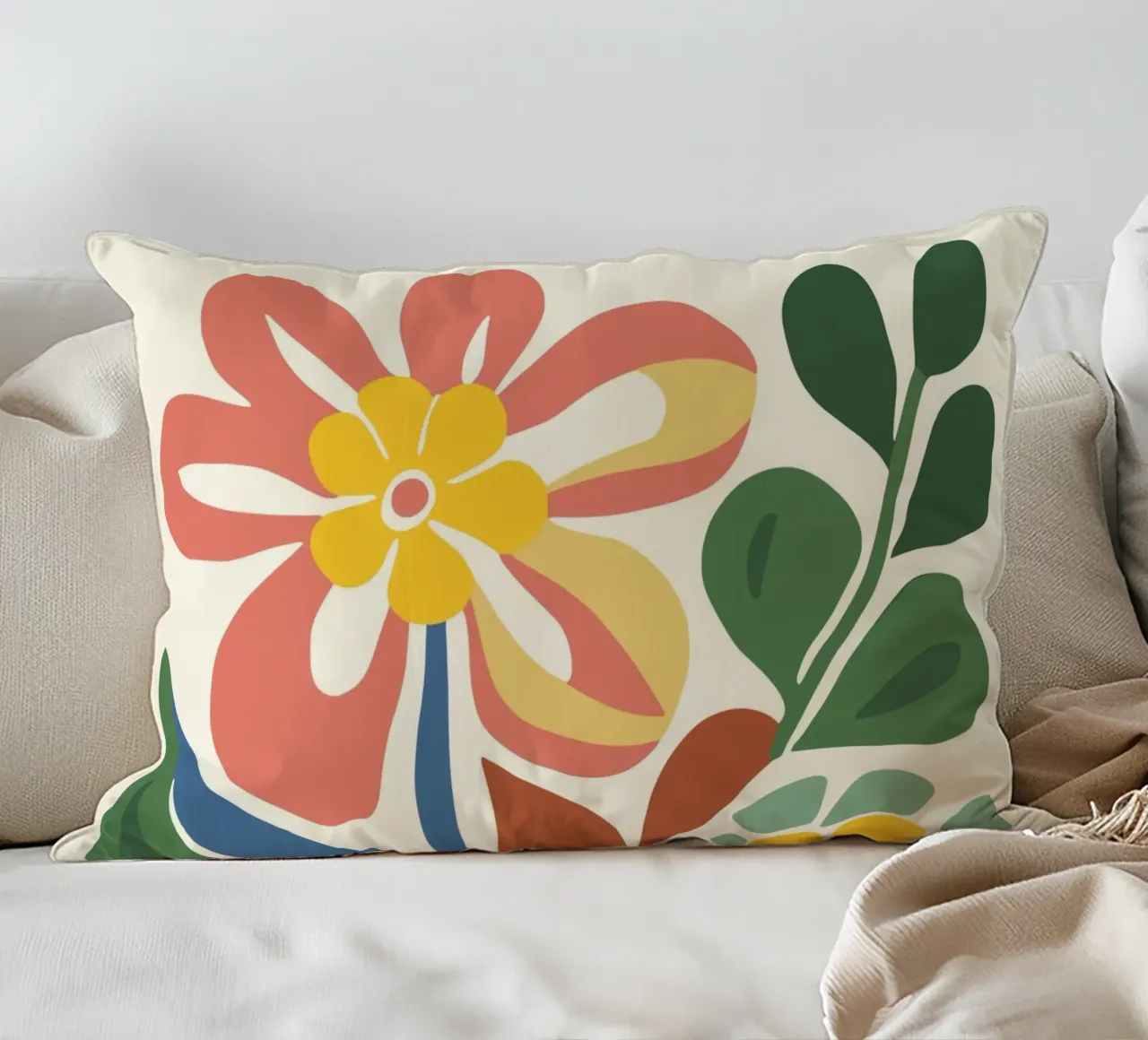 Splendore floreale astratto cuscino da Whole©