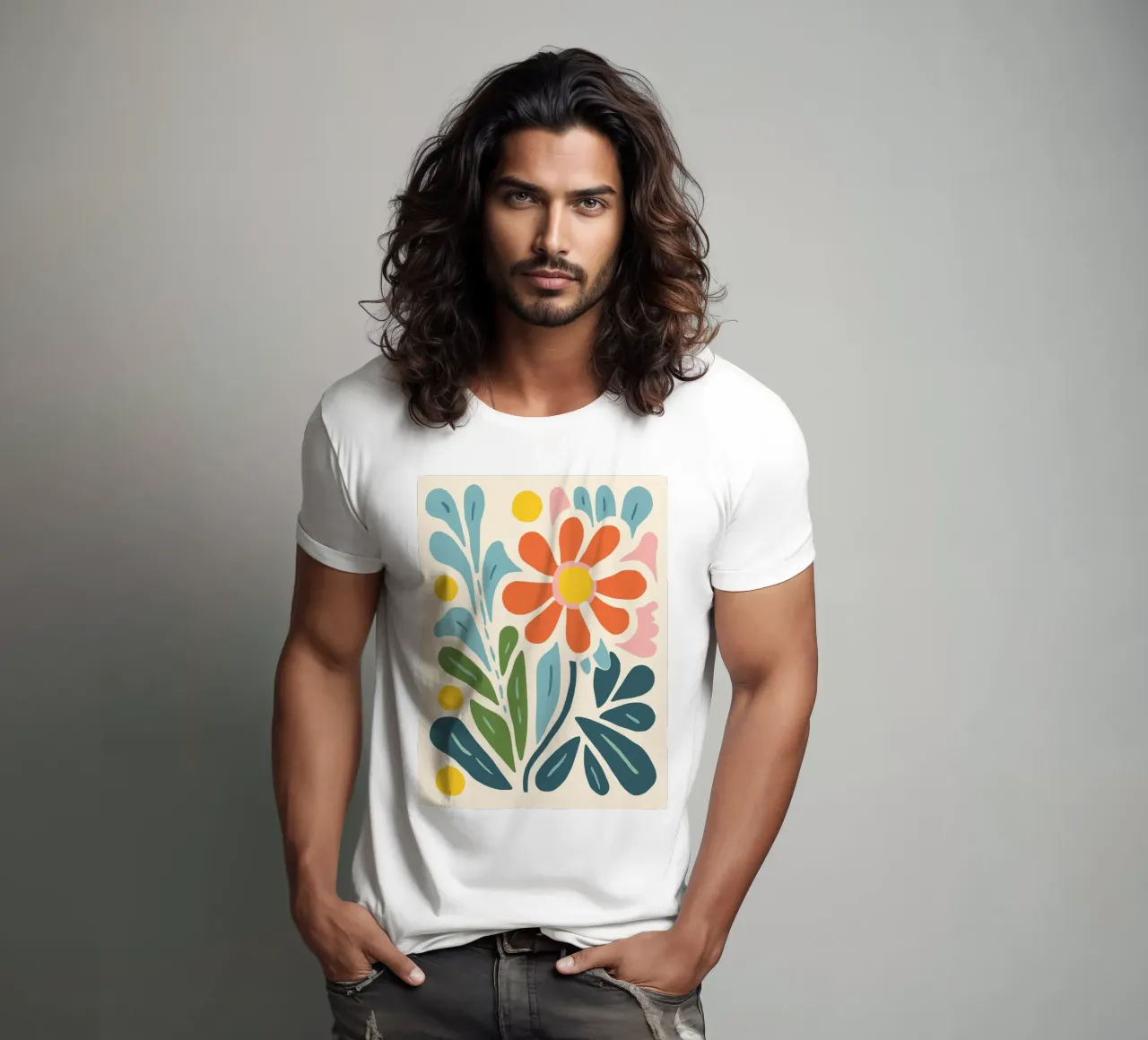 Bouquet abstract t-shirt by Whole©