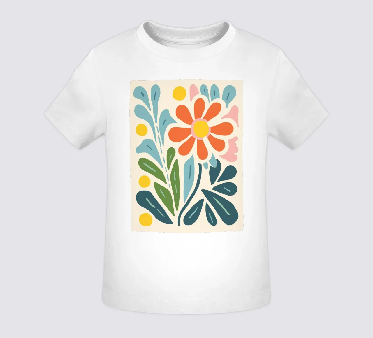 Bouquet abstract baby t-shirt by Whole©