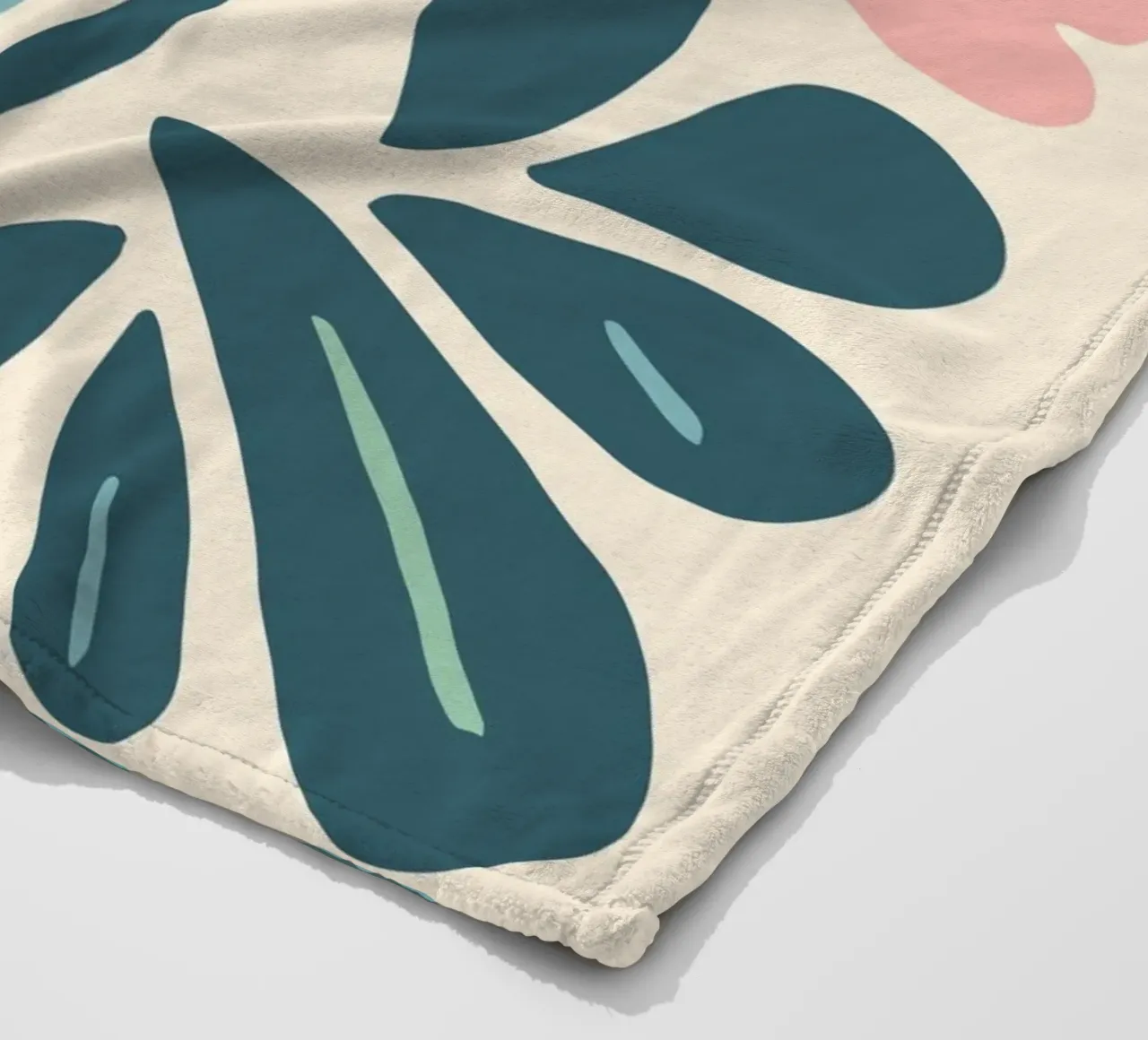 Bouquet de fleurs Abstrait plaid polaire de Whole©