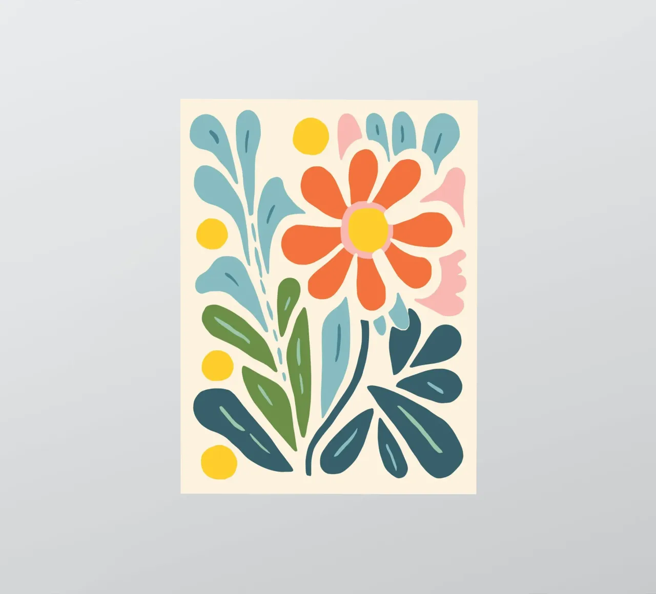 Bouquet abstract sticker by Whole©