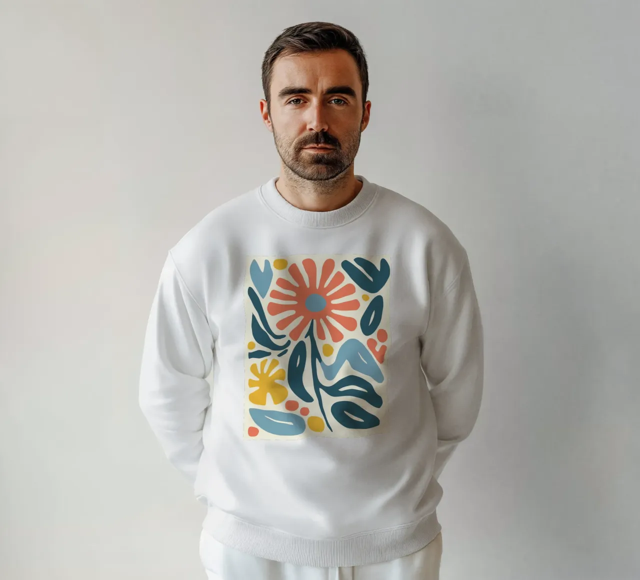 Retro-design floreale felpa da Whole©