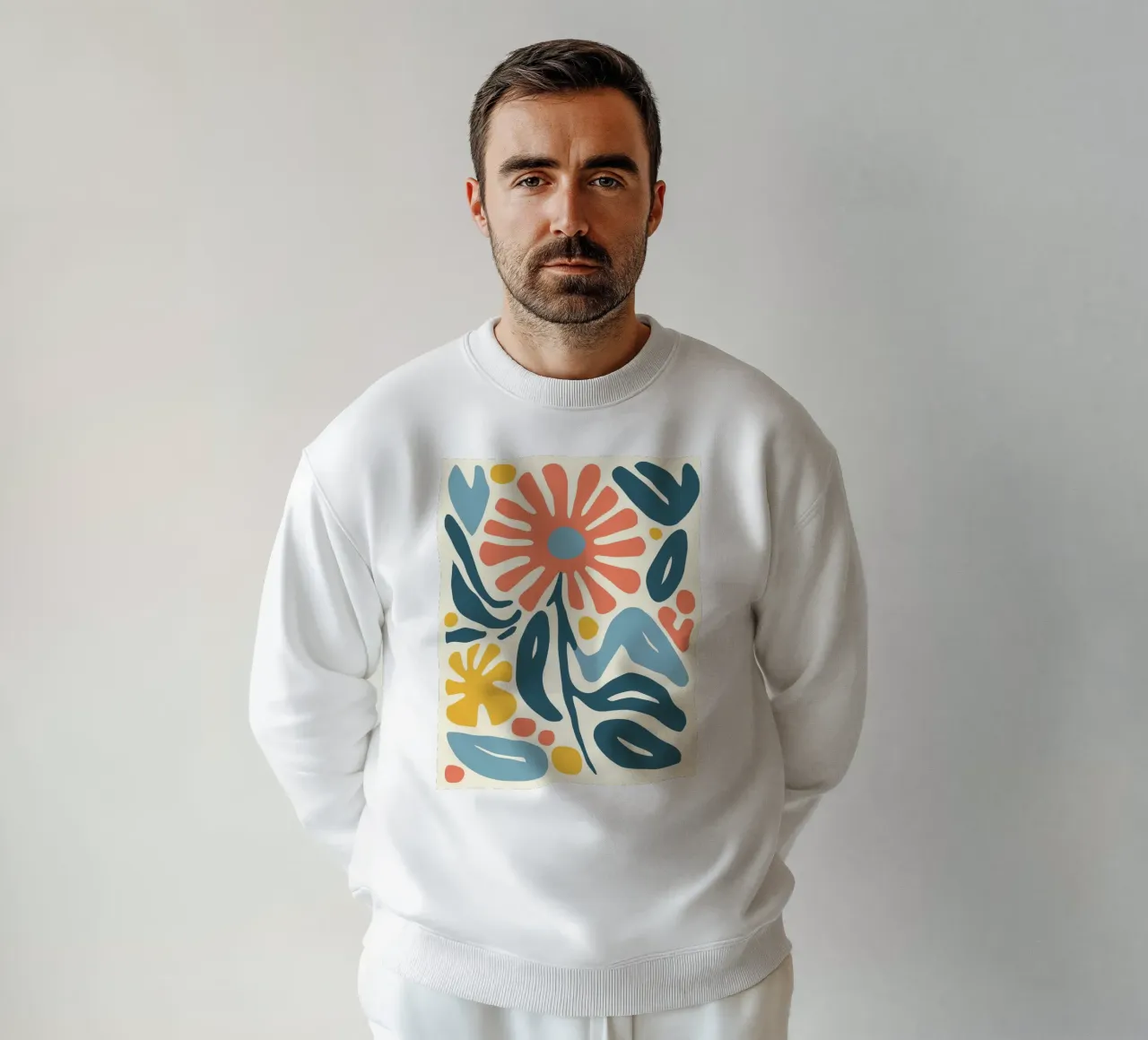 Retro-design floreale felpa da Whole©