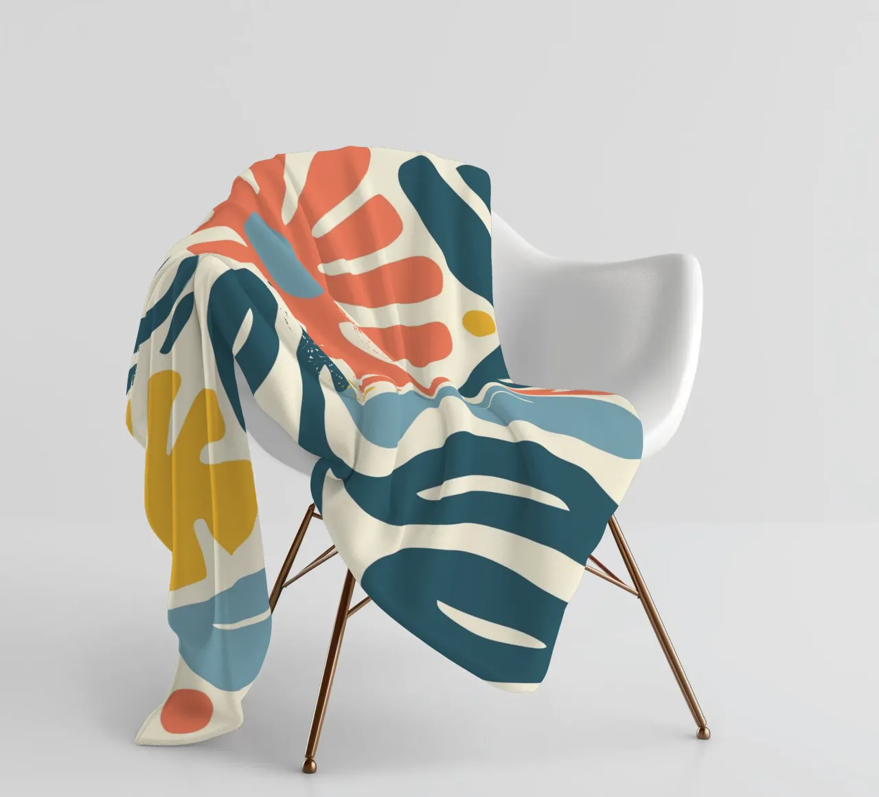 Retro-design floreale coperta in pile da Whole©