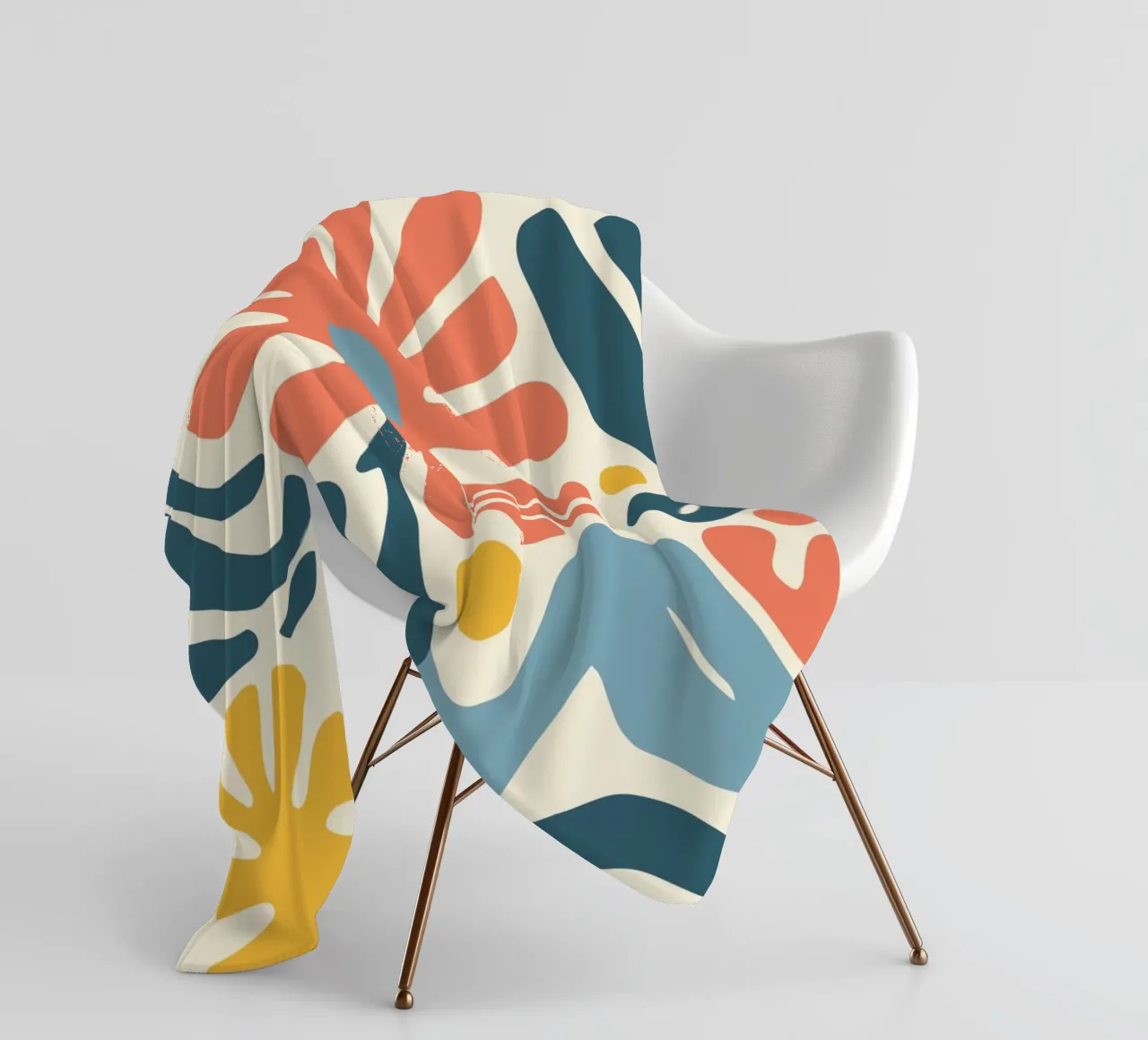 Retro-design floreale coperta in pile da Whole©