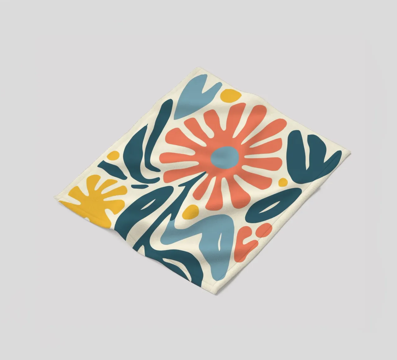 Retro-design floreale coperta in pile da Whole©