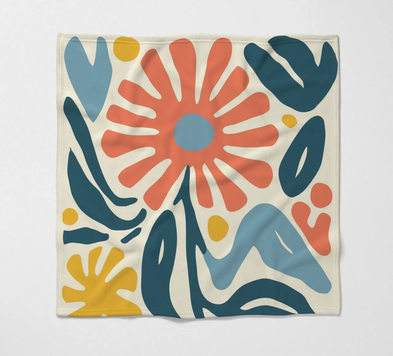 Retro-design floreale coperta in pile da Whole©