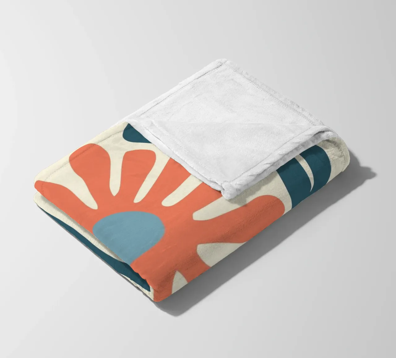 Retro-design floreale coperta in pile da Whole©