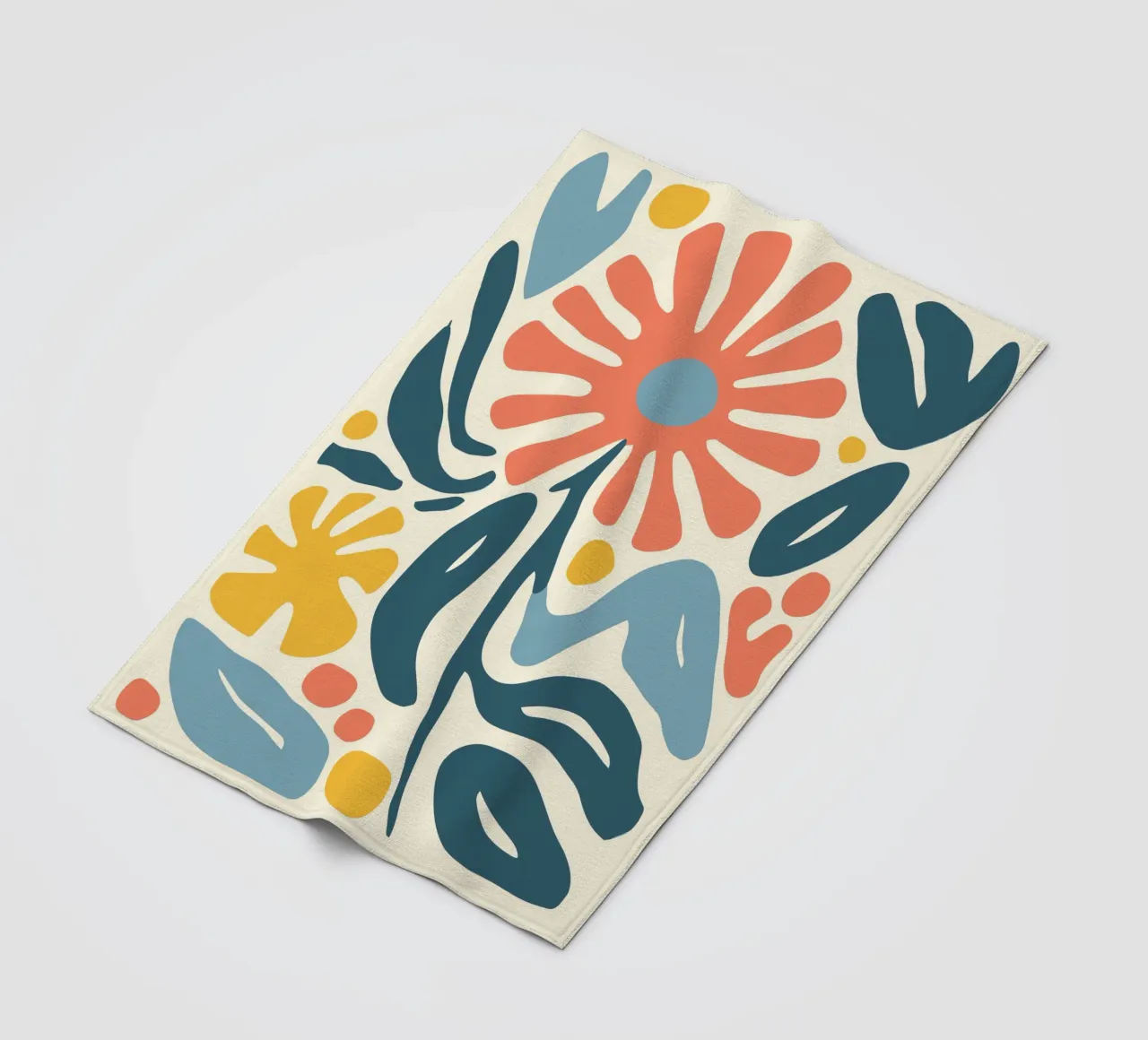 Retro-design floreale coperta in pile da Whole©