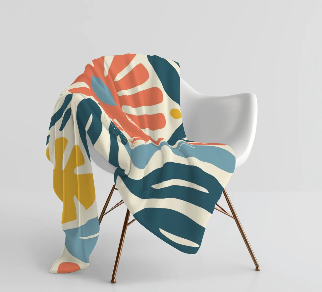 Retro-design floreale coperta in pile da Whole©