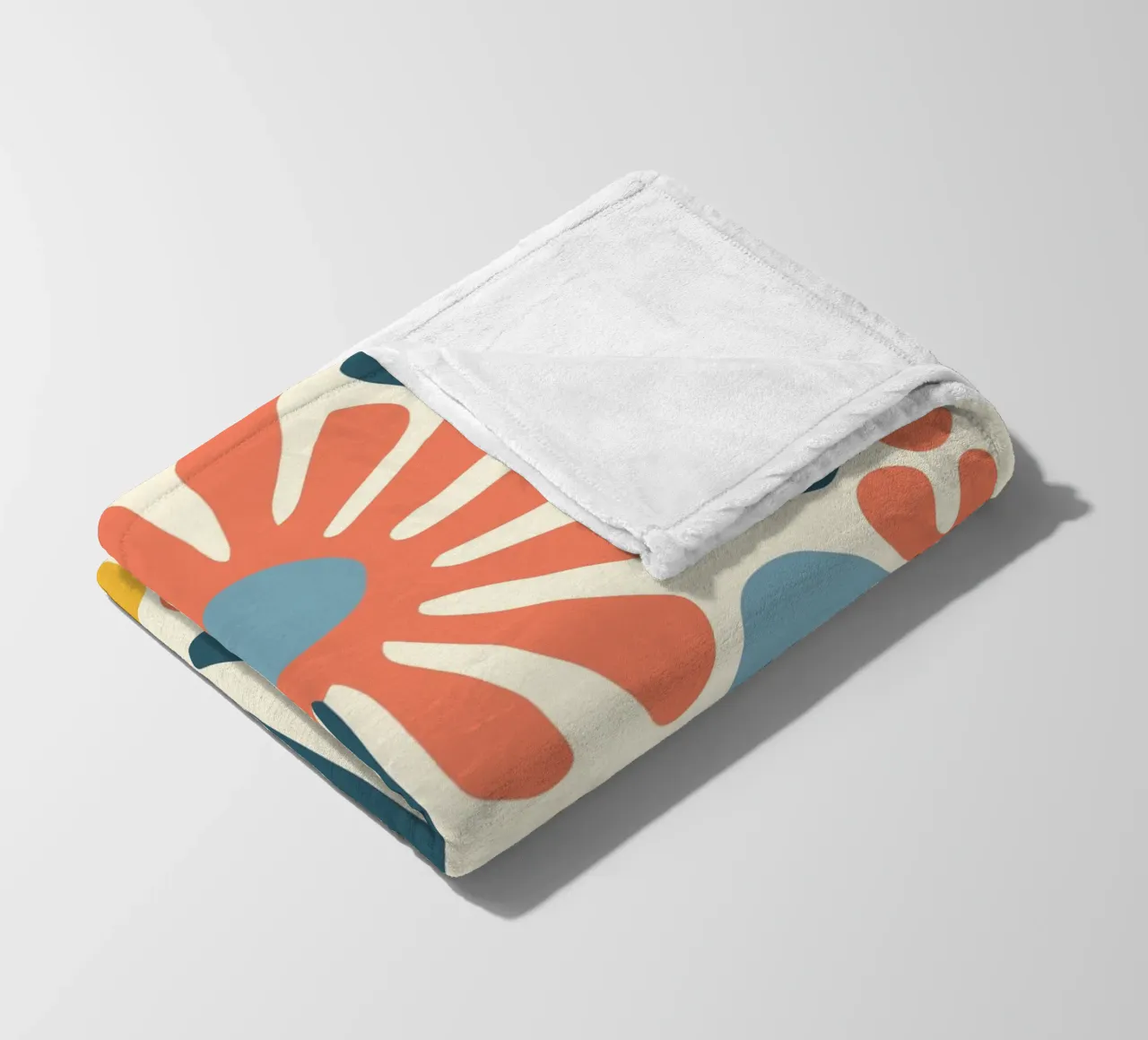 Retro-design floreale coperta in pile da Whole©