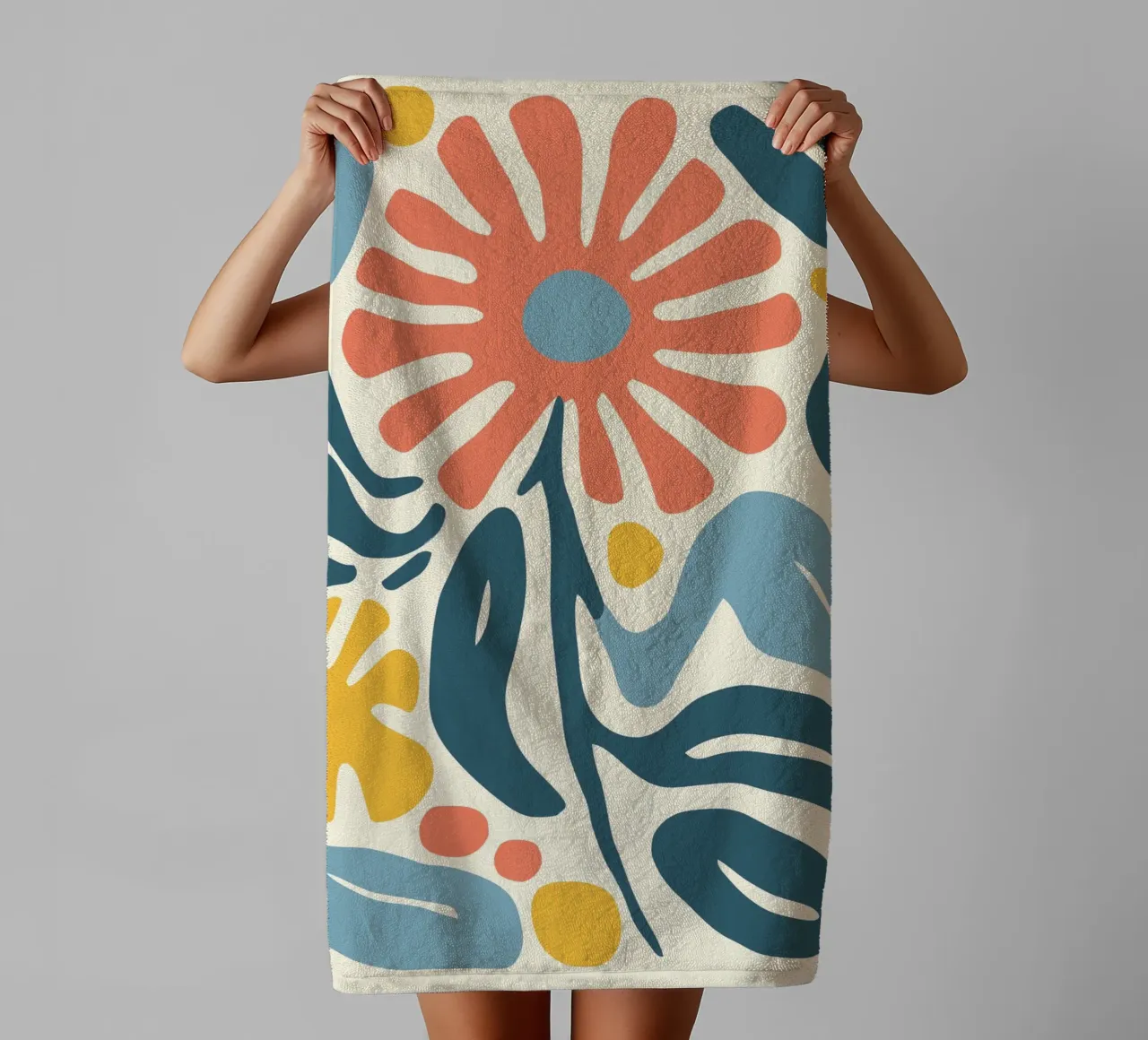 Retro-design floreale asciugamano da bagno da Whole©