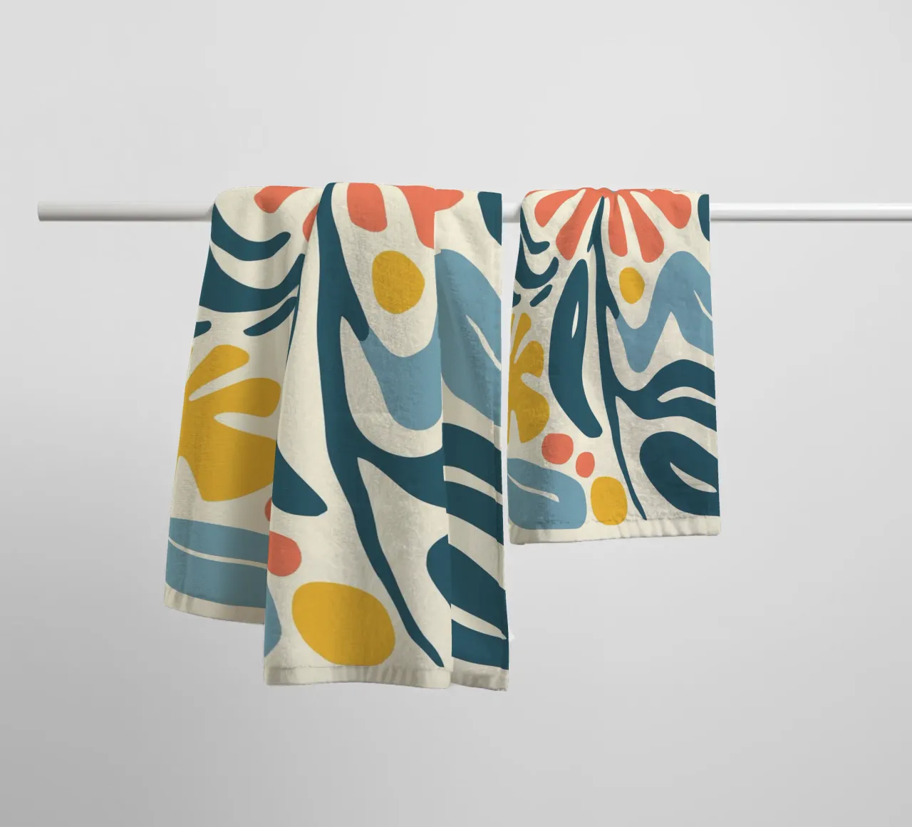 Retro-design floreale asciugamano da bagno da Whole©