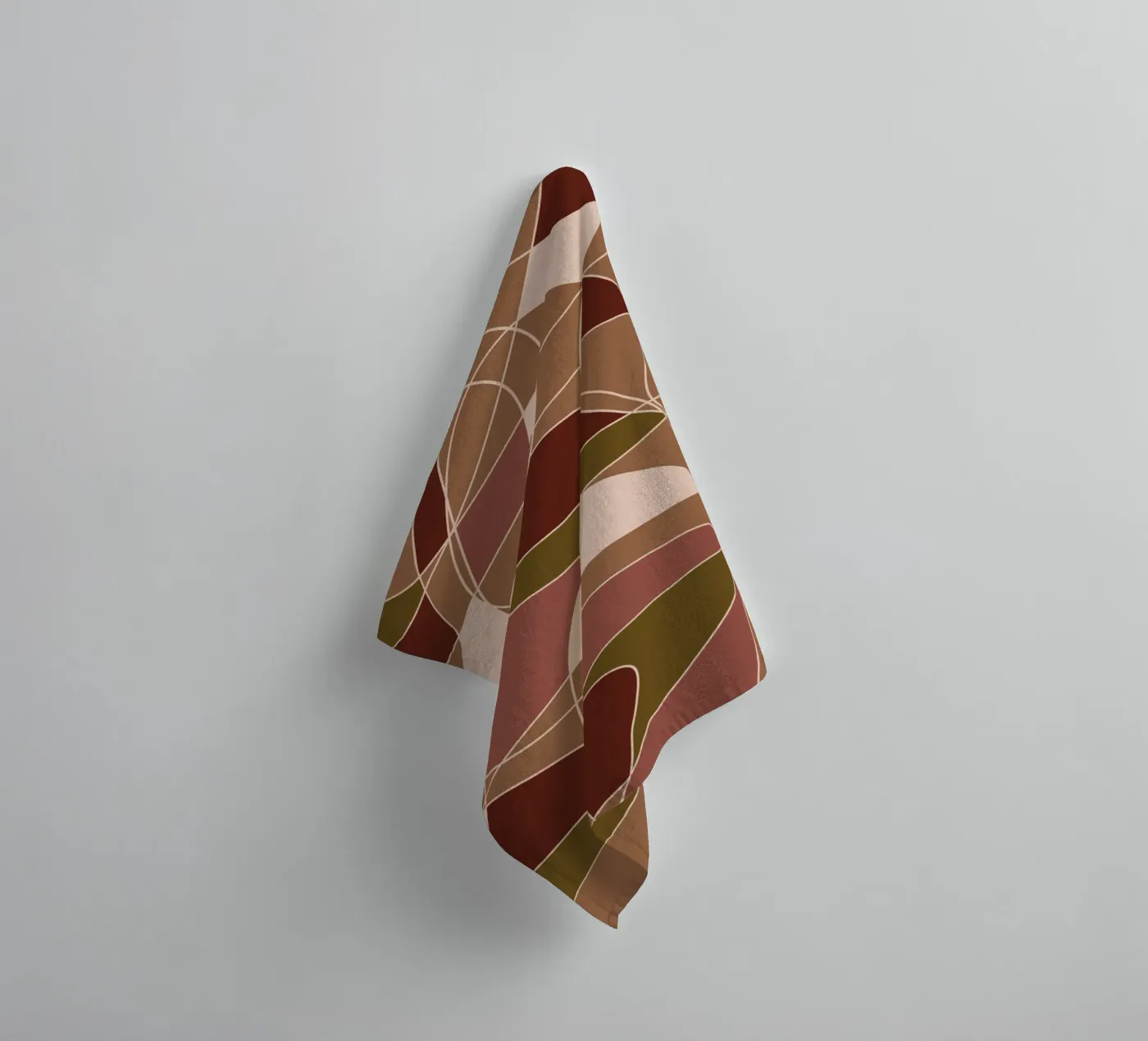 Broken Lines towel by Mathudace Créas