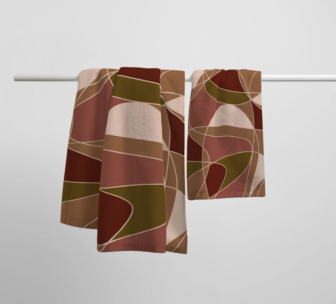 Broken Lines towel by Mathudace Créas