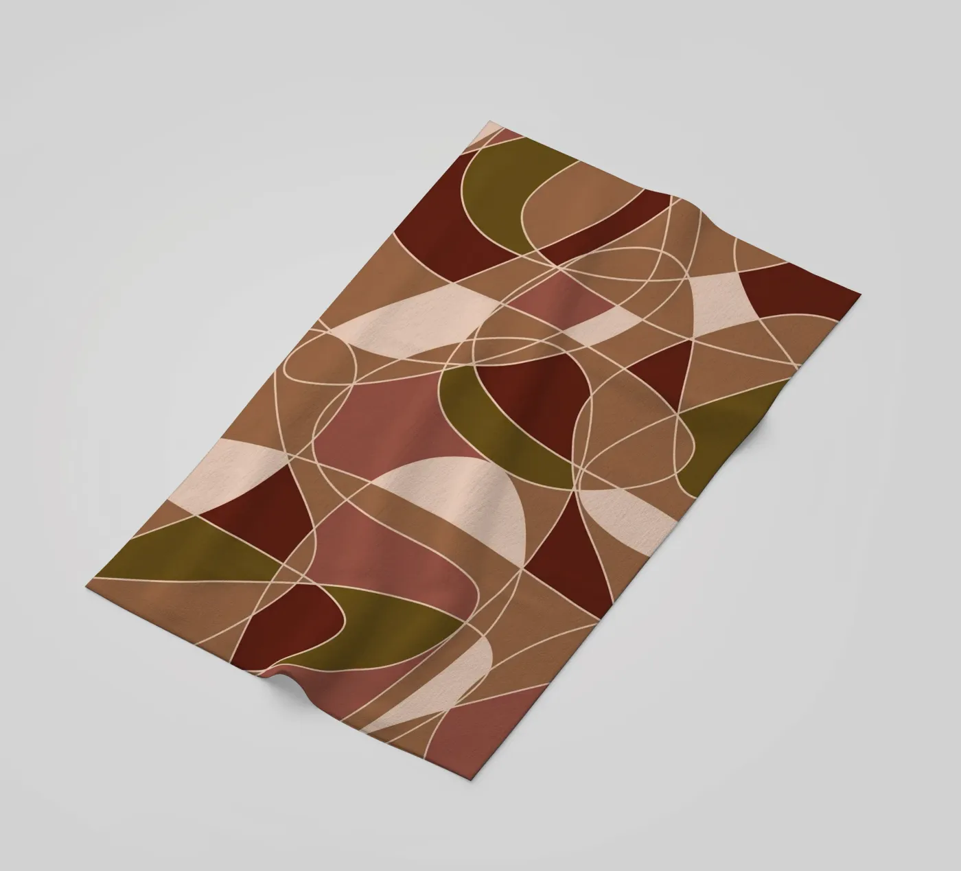 Broken Lines strandhanddoek van Mathudace Créas