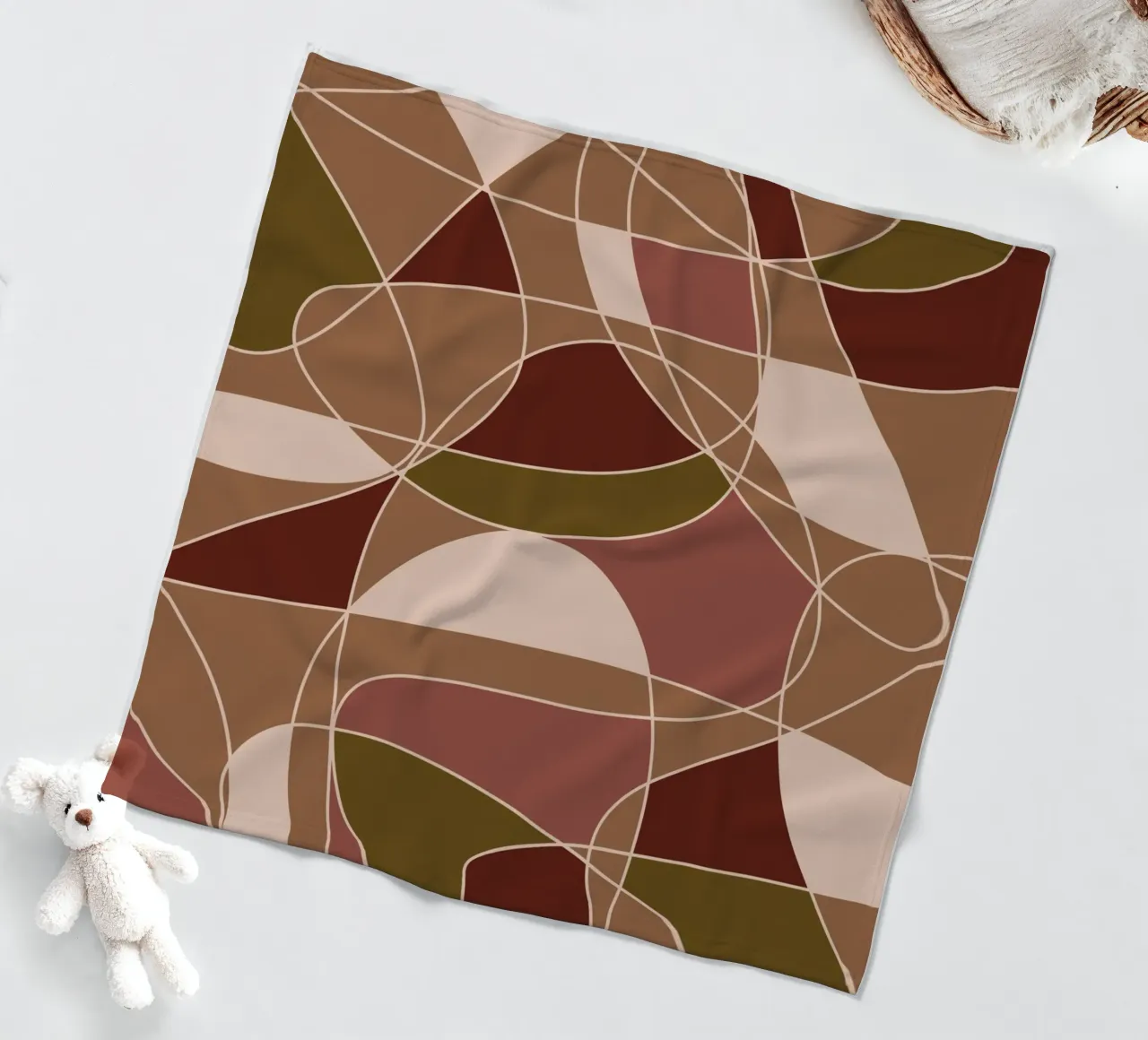 Broken Lines Fleecedecke von Mathudace Créas