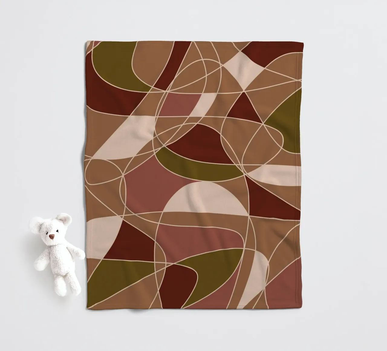 Broken Lines Fleecedecke von Mathudace Créas