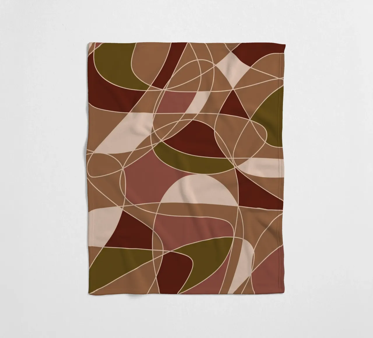 Broken Lines Fleecedecke von Mathudace Créas