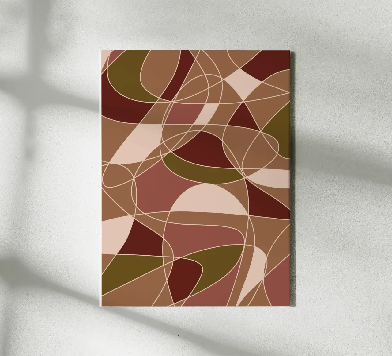 Broken Lines canvas met Baklijst van Mathudace Créas