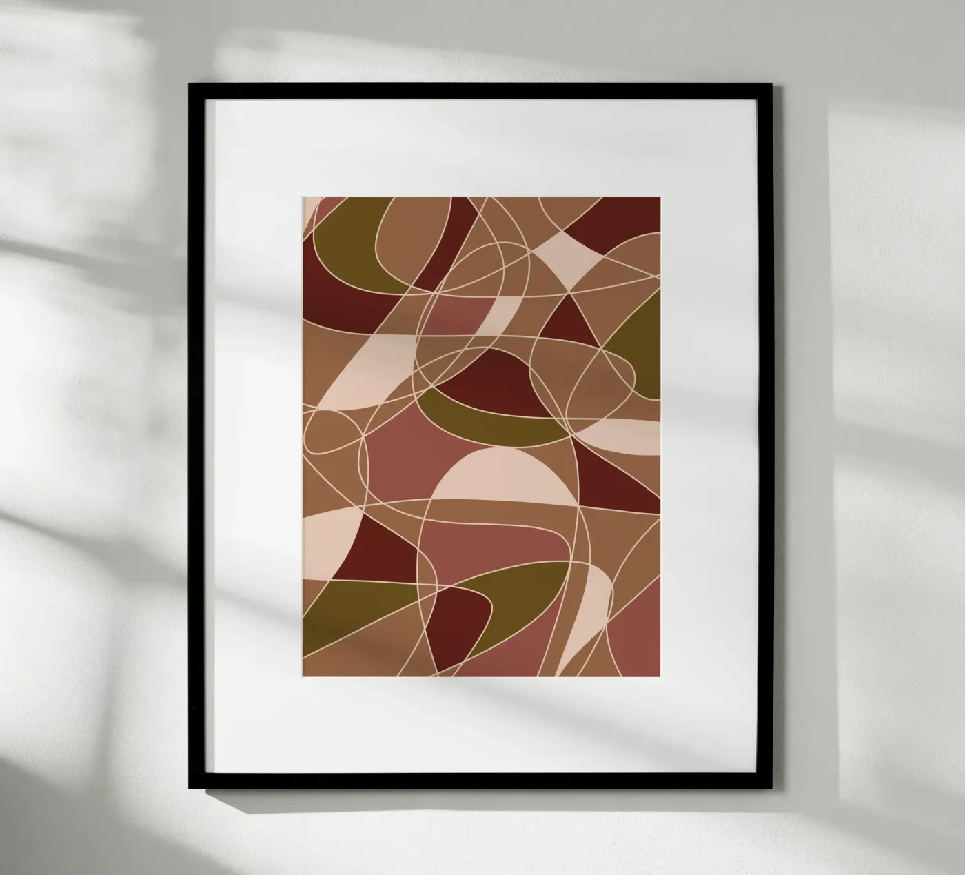 Broken Lines poster van Mathudace Créas