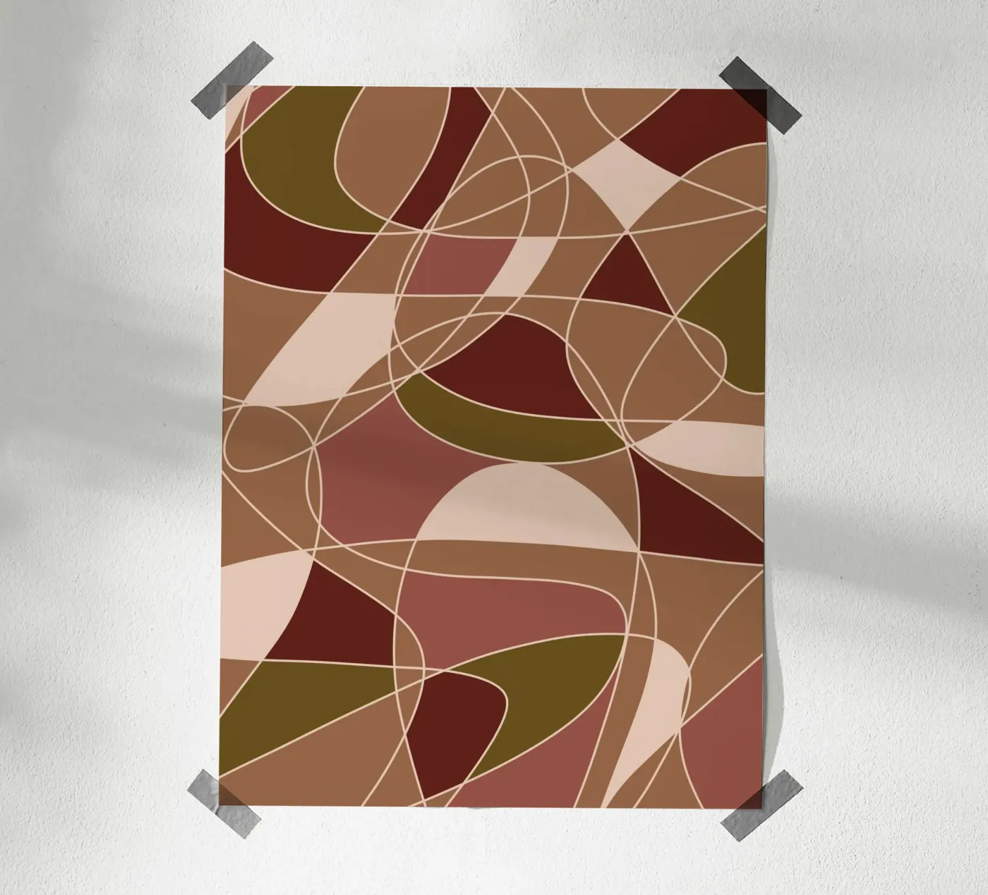 Broken Lines poster van Mathudace Créas