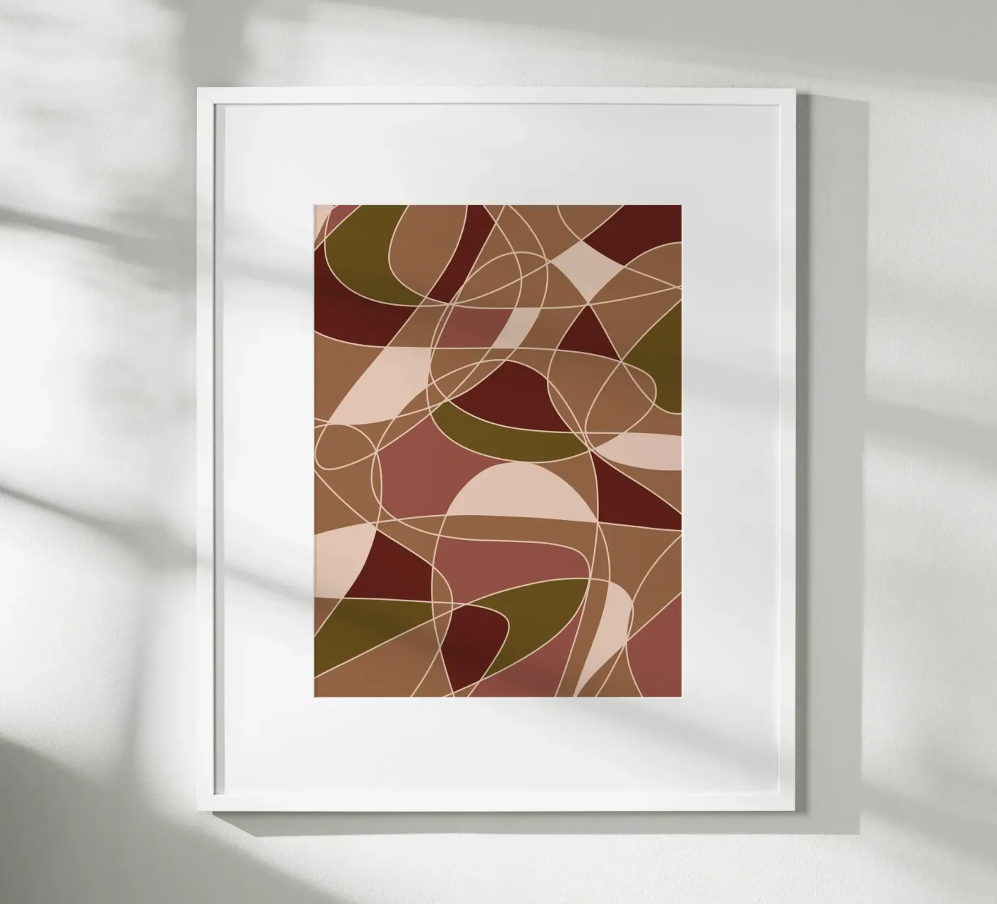 Broken Lines poster van Mathudace Créas