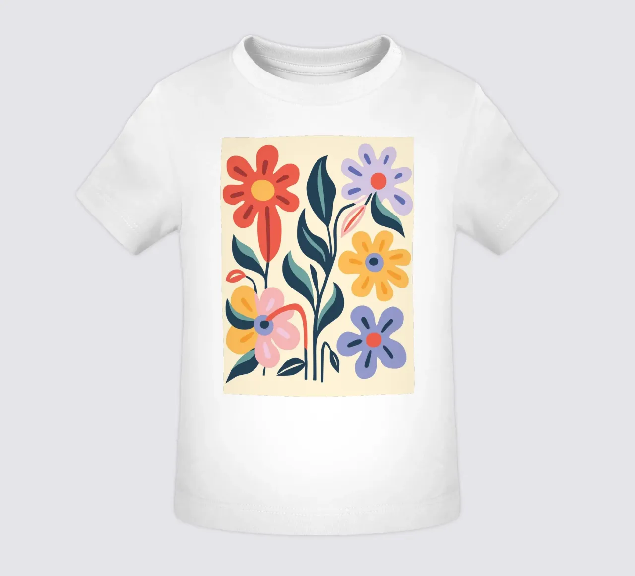 Splendore floreale colorato maglietta neonato da Whole©